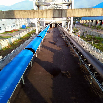 Sistema del nastro trasportatore di acciaio al carbonio per stoccaggio del trasporto del grano del carbone del minerale metallifero