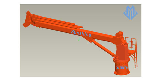 nave telescopica di Marine Crane For Onboard Multi Purpose dell'asta di 3t30m