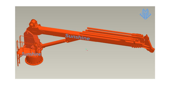 nave telescopica di Marine Crane For Onboard Multi Purpose dell'asta di 3t30m
