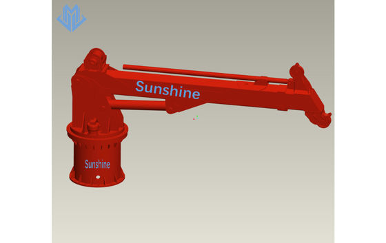 nave idraulica di Marine Cranes For Mounting On dell'asta telescopica elettrica di 7t10m