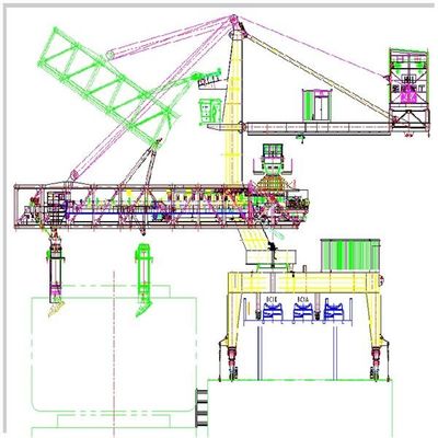 Caricatori resistenti della nave del terminale del porto marittimo per concentrazione di polvere del carbone del minerale metallifero