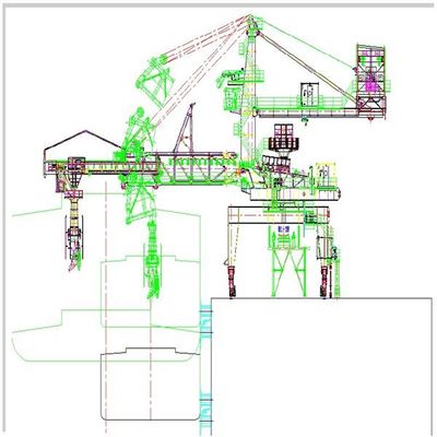 Tipo caricatore della cinghia di continuità di capacità di carico 4000t/H della nave