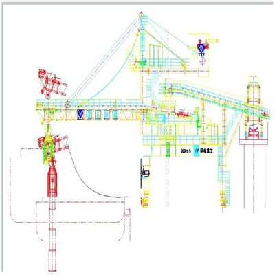 sistema di caricamento della nave di 1800 t/h per movimentazione delle merci in serie chimica