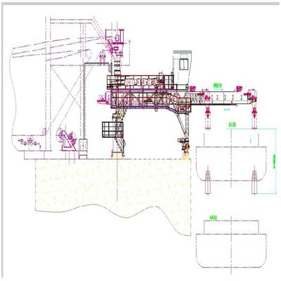 sistema di caricamento della nave di 1800 t/h per movimentazione delle merci in serie chimica