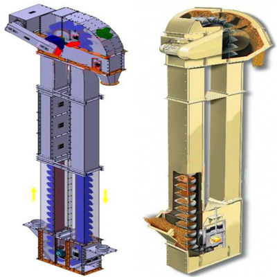 Trasportatore resistente di trasporto verticale dell'elevatore di secchio per i materiali alla rinfusa