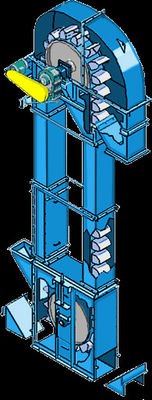 Elevatore di secchio resistente verticale per trasporto materiale in serie