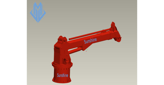 Gru telescopica della piattaforma dell'asta dell'asta del piedistallo della gru del piedistallo della gru offshore telescopica marina telescopica dell'asta