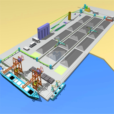 Contratto materiale in serie della mpe del porto per il progetto delle azione del terminale del carbone