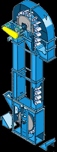 Elevatore di secchio su misura dell'elevatore di secchio per l'elevatore di secchio di maneggio del materiale alla rinfusa con la catena centrale